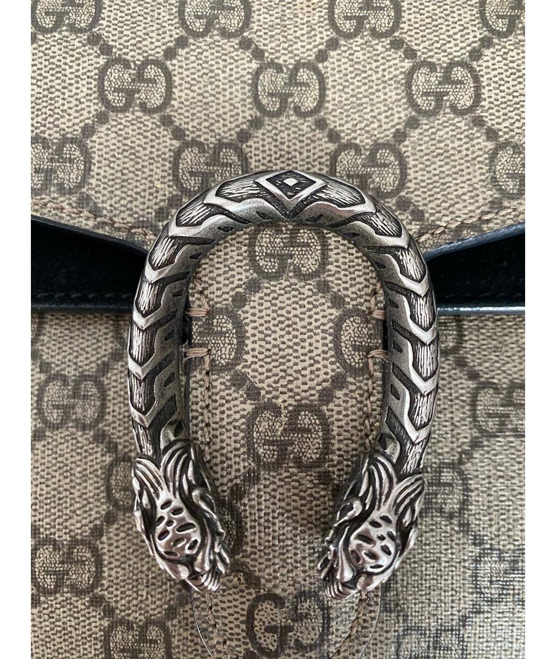 GUCCI Бежевая канва сумка через плечо, фото 4
