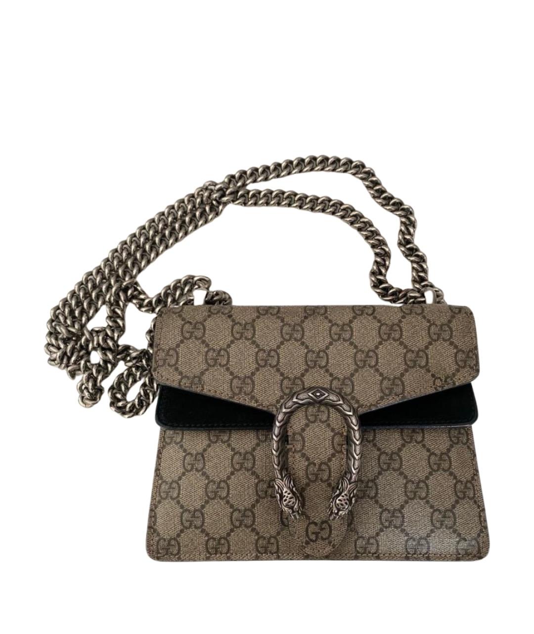 GUCCI Бежевая канва сумка через плечо, фото 1