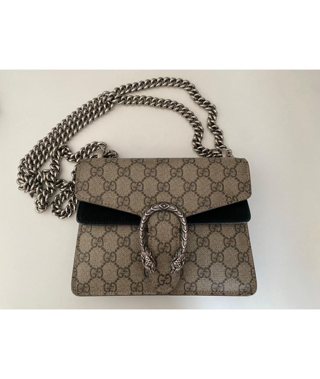 GUCCI Бежевая канва сумка через плечо, фото 7