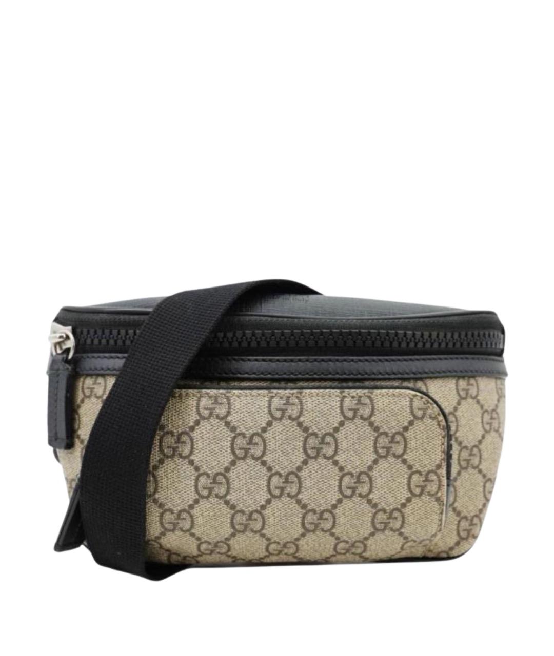 GUCCI Черная канва поясная сумка, фото 1