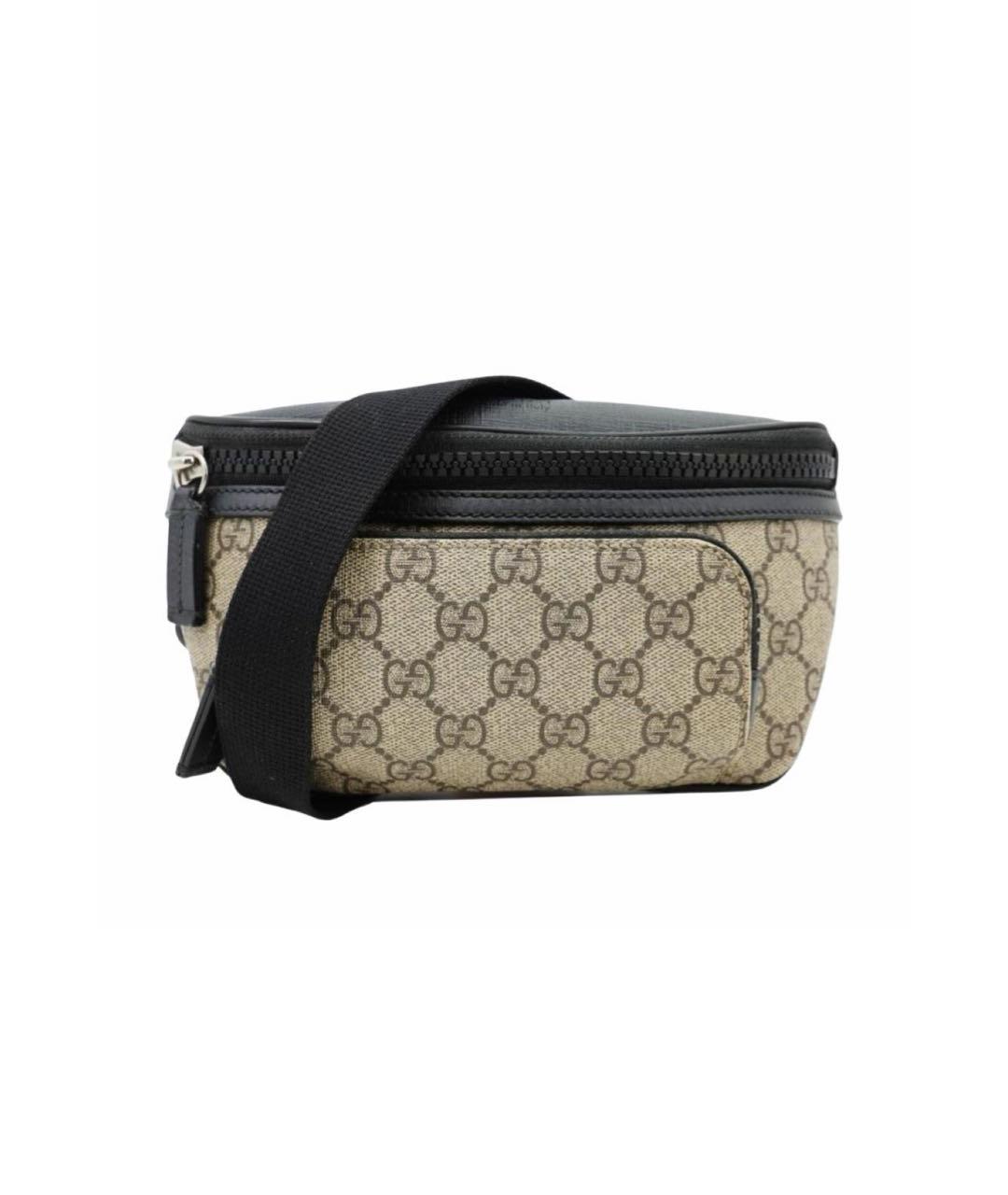 GUCCI Черная канва поясная сумка, фото 6