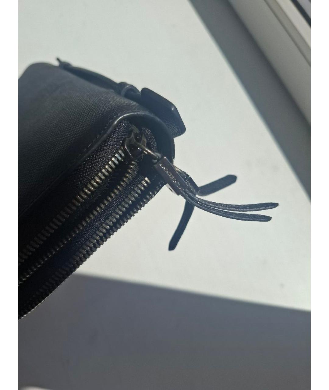 BURBERRY Черный кожаный кошелек, фото 3