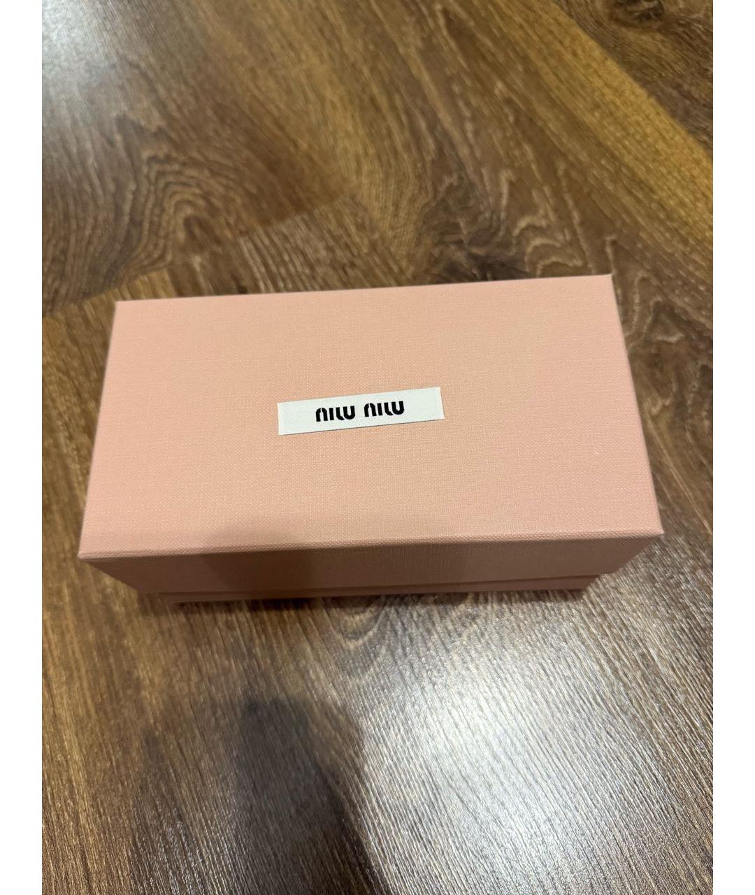 MIU MIU Коричневые пластиковые солнцезащитные очки, фото 4