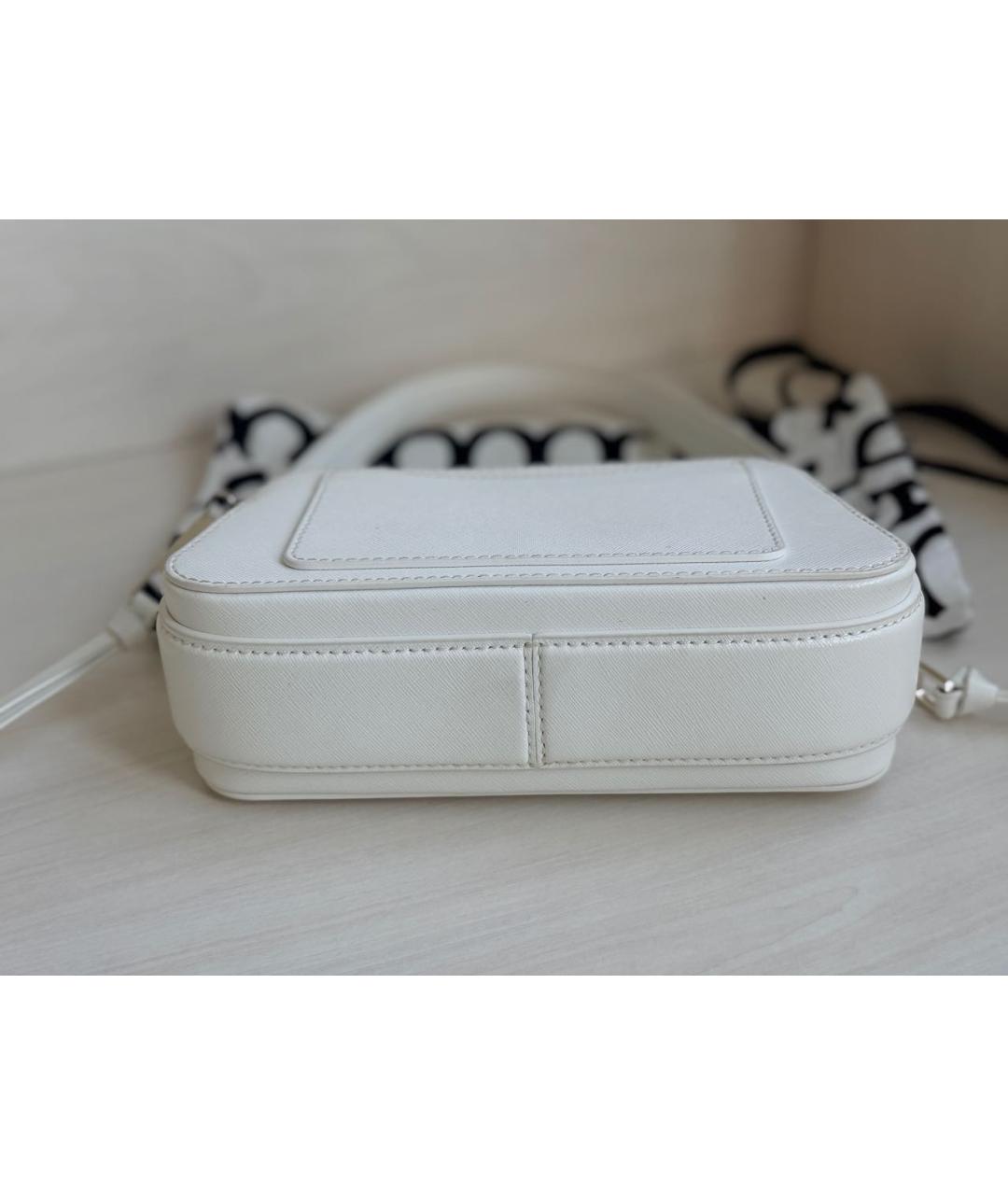 MARC JACOBS Белая кожаная сумка с короткими ручками, фото 5