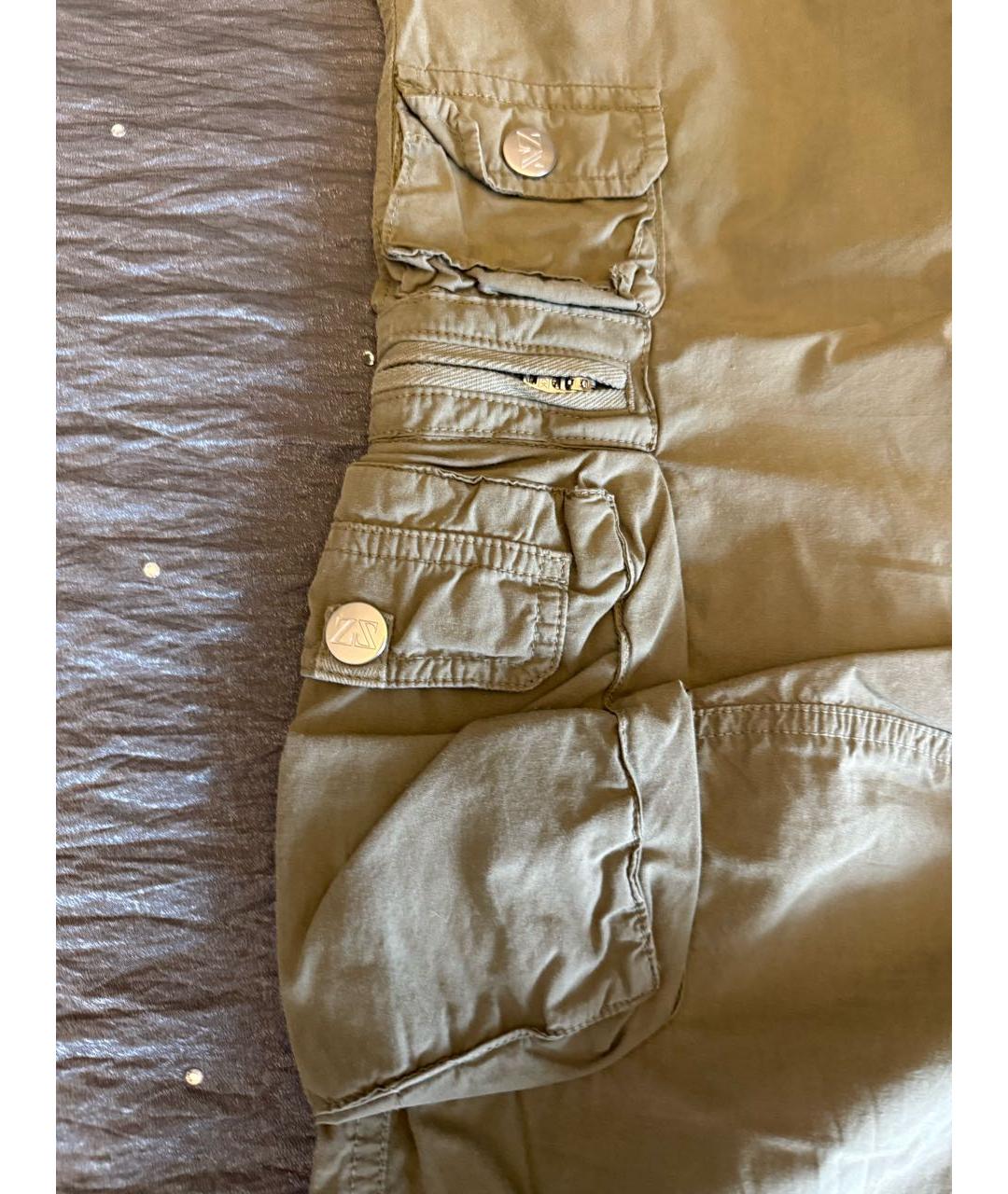 ZEGNA Хаки хлопковые шорты, фото 8