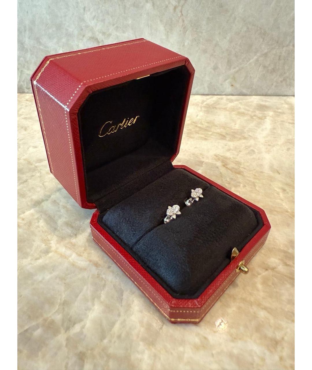 CARTIER Серебряные серьги из белого золота, фото 3