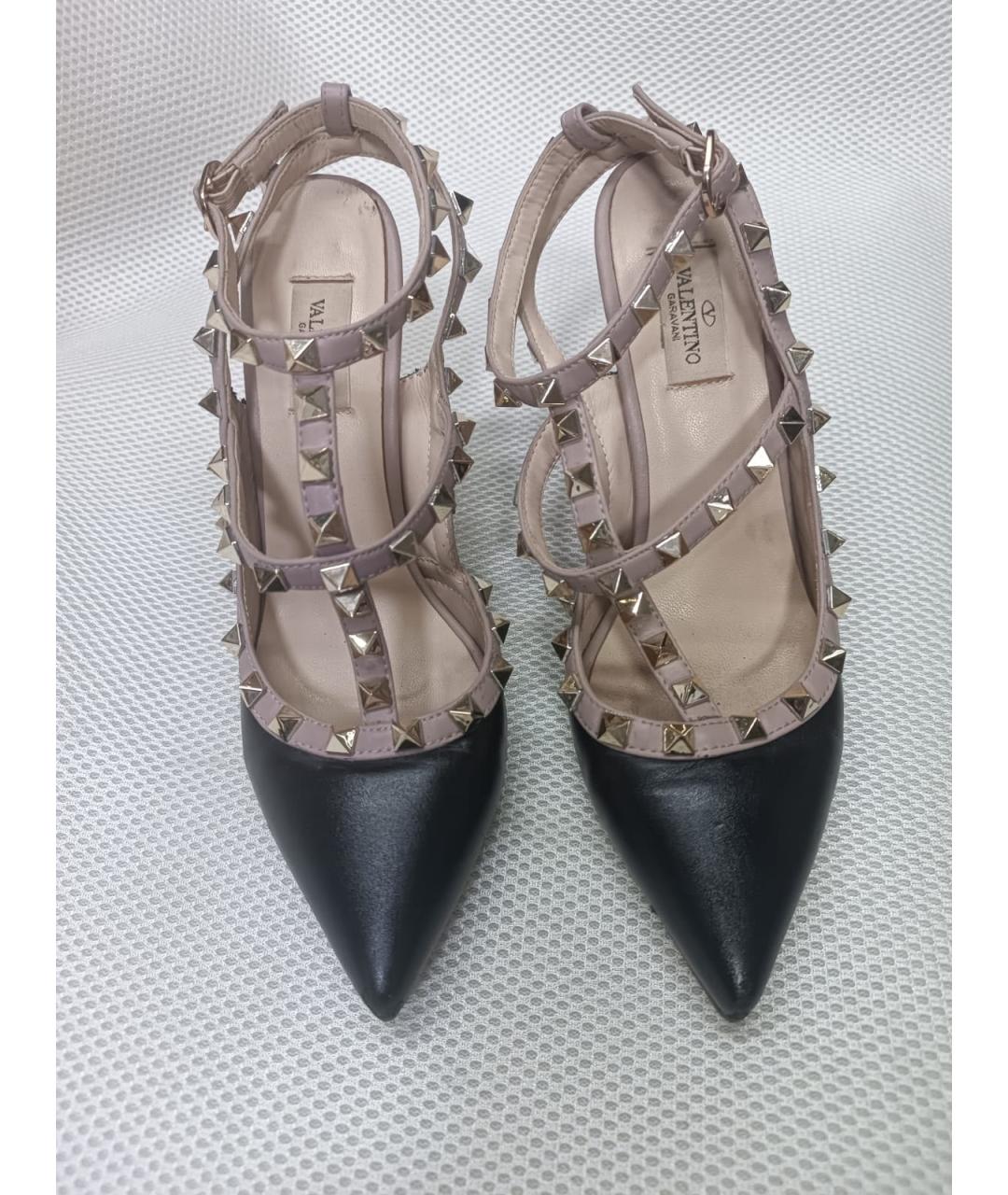 VALENTINO Черные кожаные туфли, фото 2