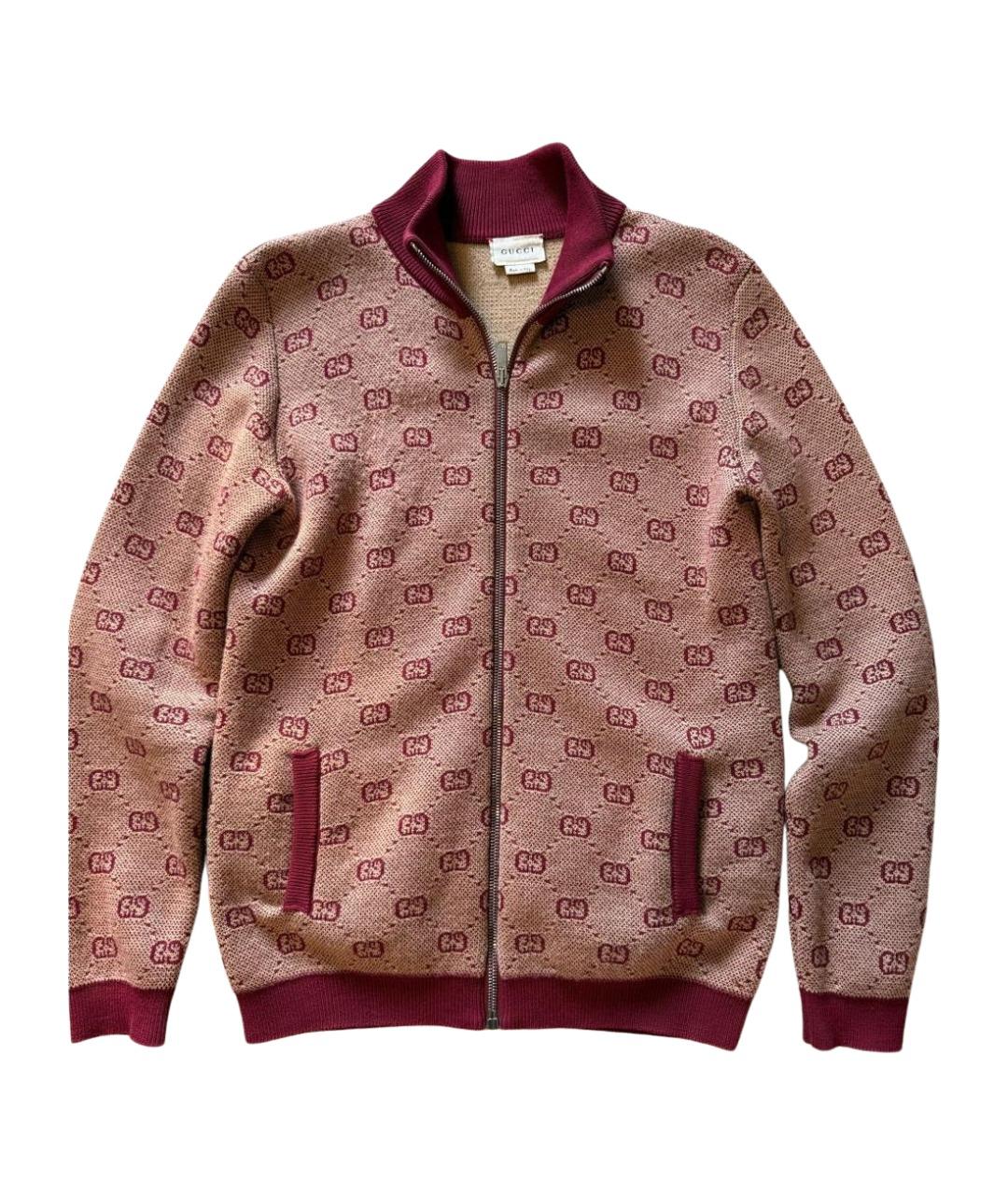 GUCCI Бордовый кашемировый джемпер / свитер, фото 1