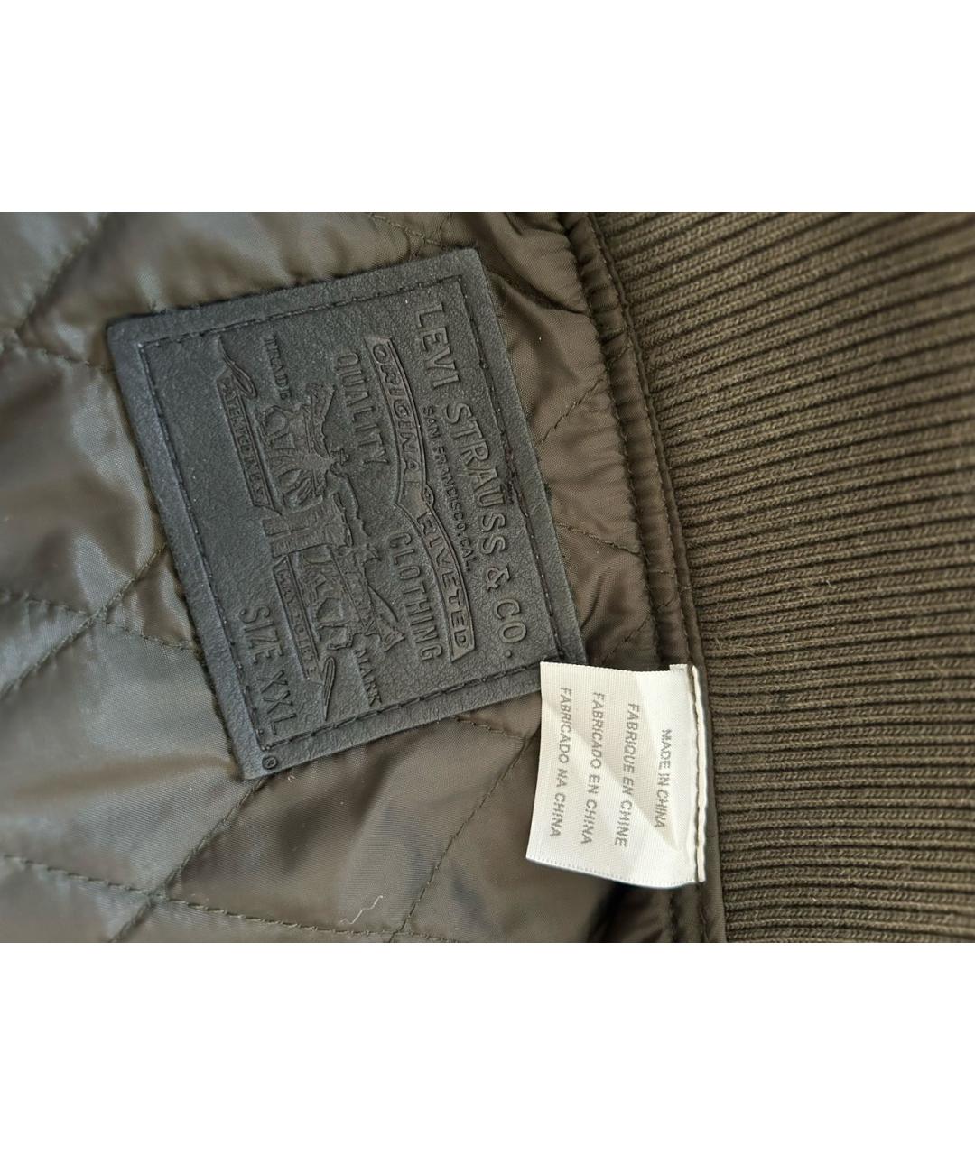 LEVI'S Хаки полиэстеровая куртка, фото 4