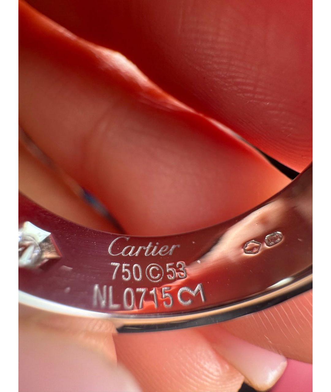 CARTIER Серебряное кольцо из белого золота, фото 4