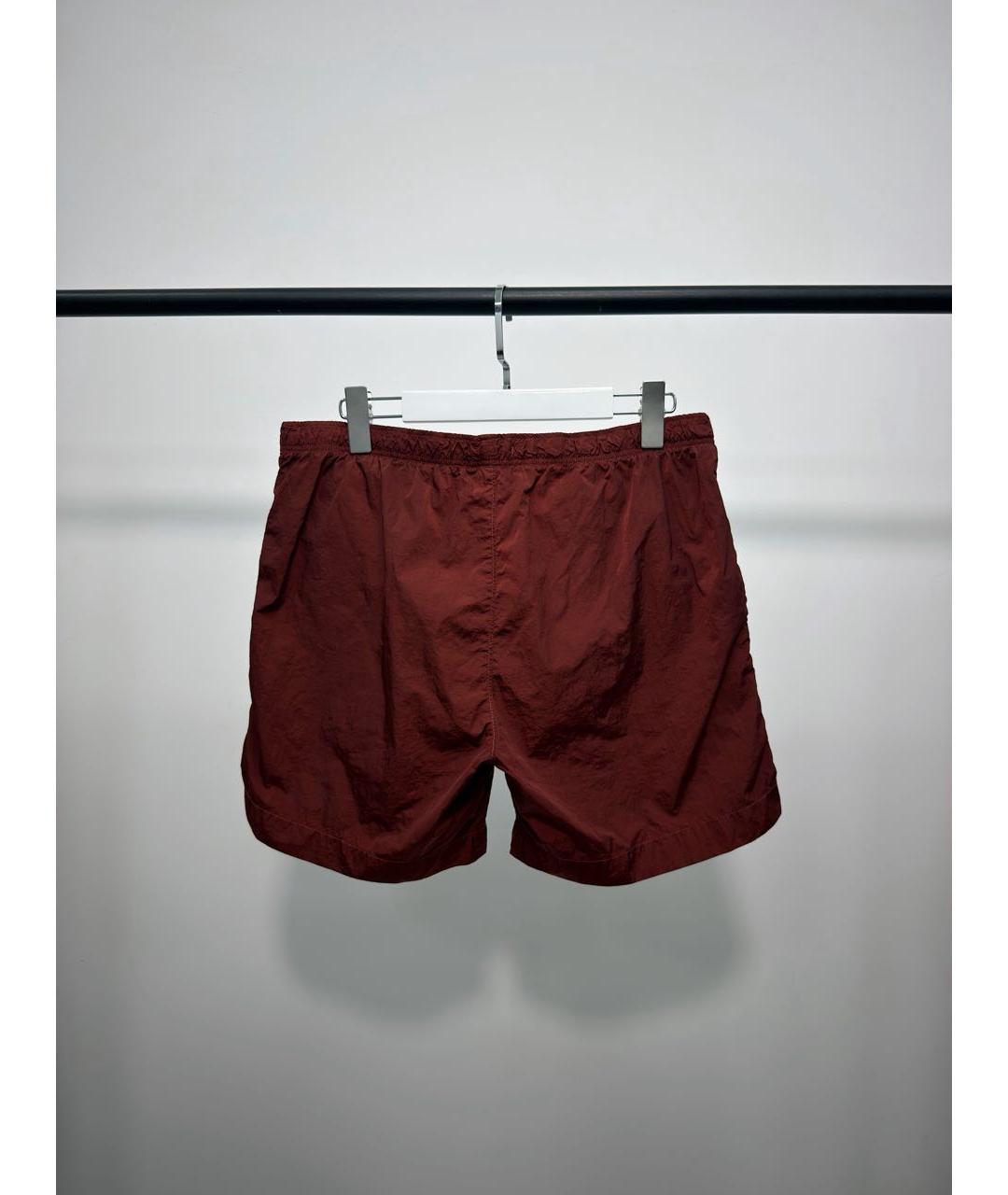 CP COMPANY Бордовые нейлоновые шорты, фото 3
