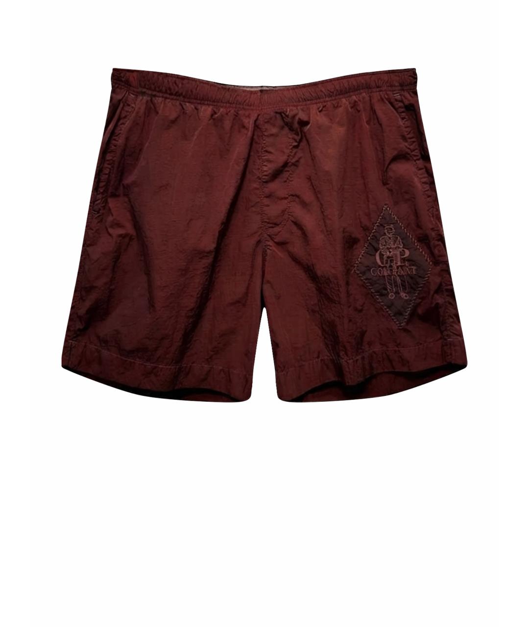 CP COMPANY Бордовые нейлоновые шорты, фото 1