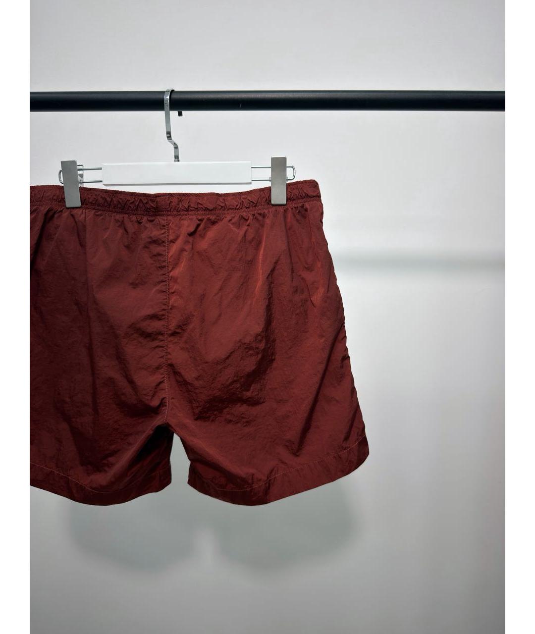 CP COMPANY Бордовые нейлоновые шорты, фото 4