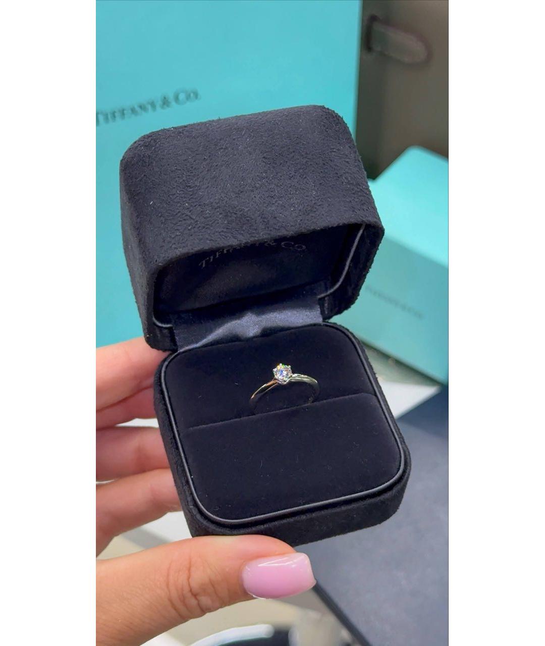 TIFFANY&CO Серебряное платиновое кольцо, фото 3