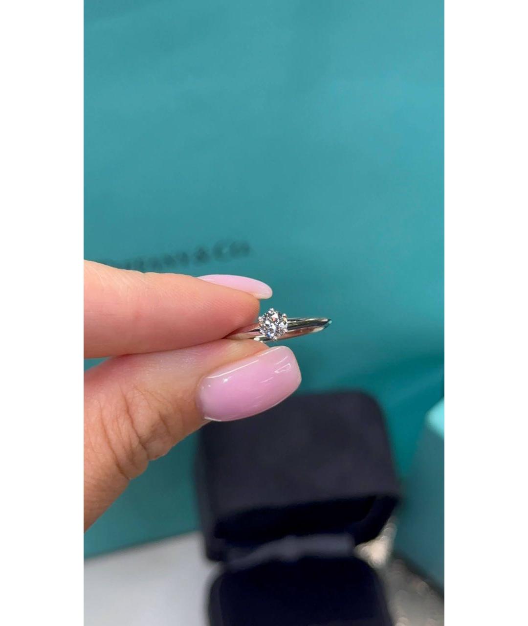 TIFFANY&CO Серебряное платиновое кольцо, фото 5