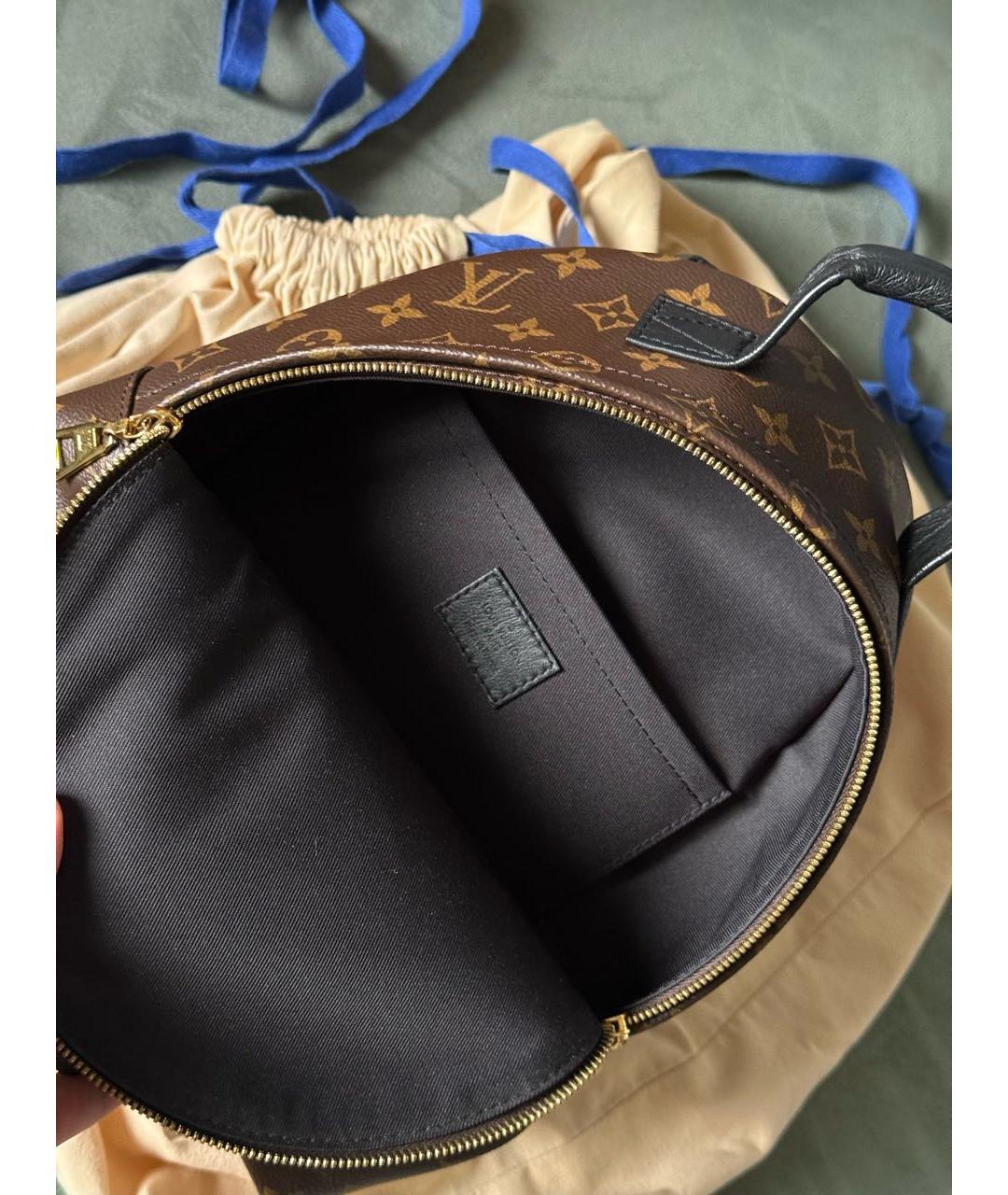 LOUIS VUITTON Коричневый канва рюкзак, фото 4
