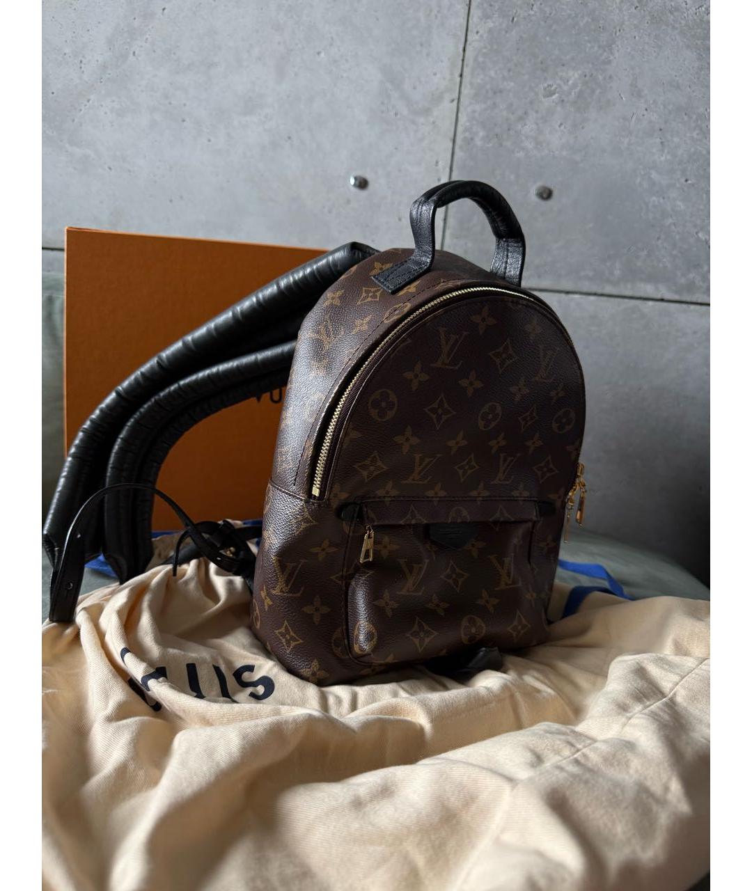 LOUIS VUITTON Коричневый канва рюкзак, фото 2