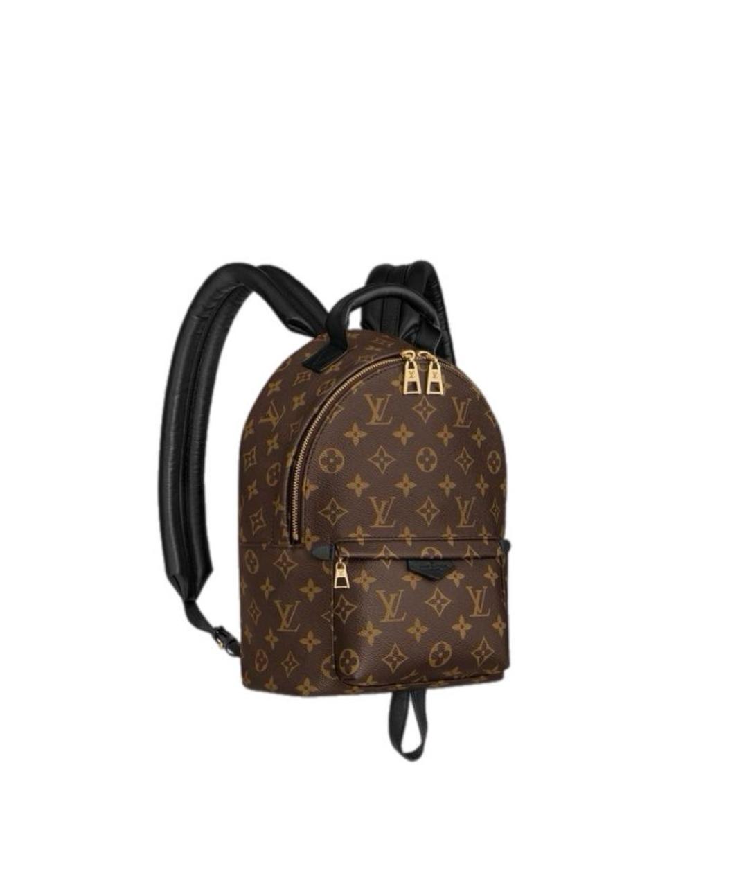 LOUIS VUITTON Коричневый канва рюкзак, фото 9