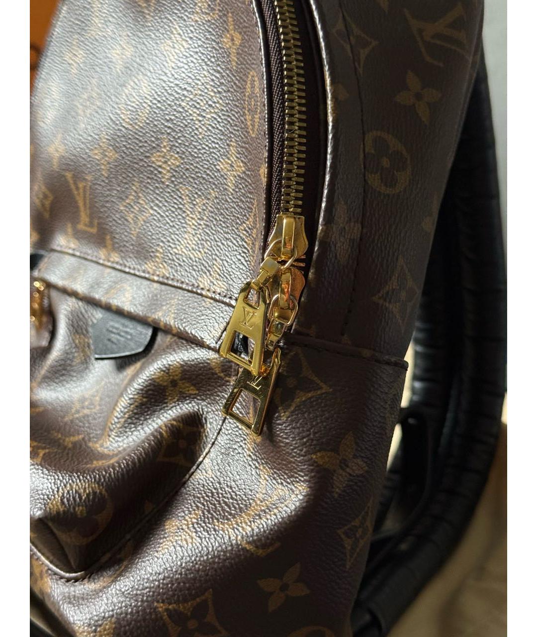 LOUIS VUITTON Коричневый канва рюкзак, фото 8
