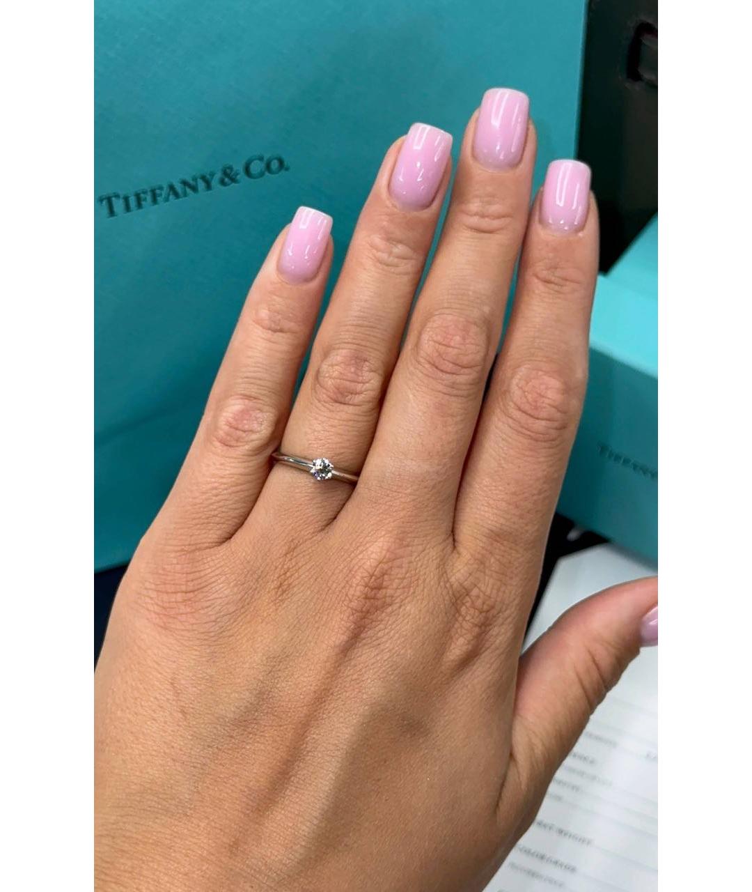 TIFFANY&CO Серебряное платиновое кольцо, фото 4