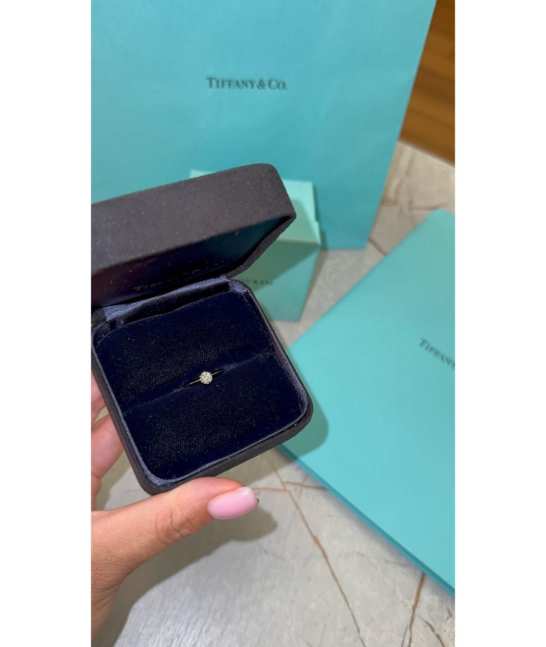 TIFFANY&CO Серебряное платиновое кольцо, фото 3