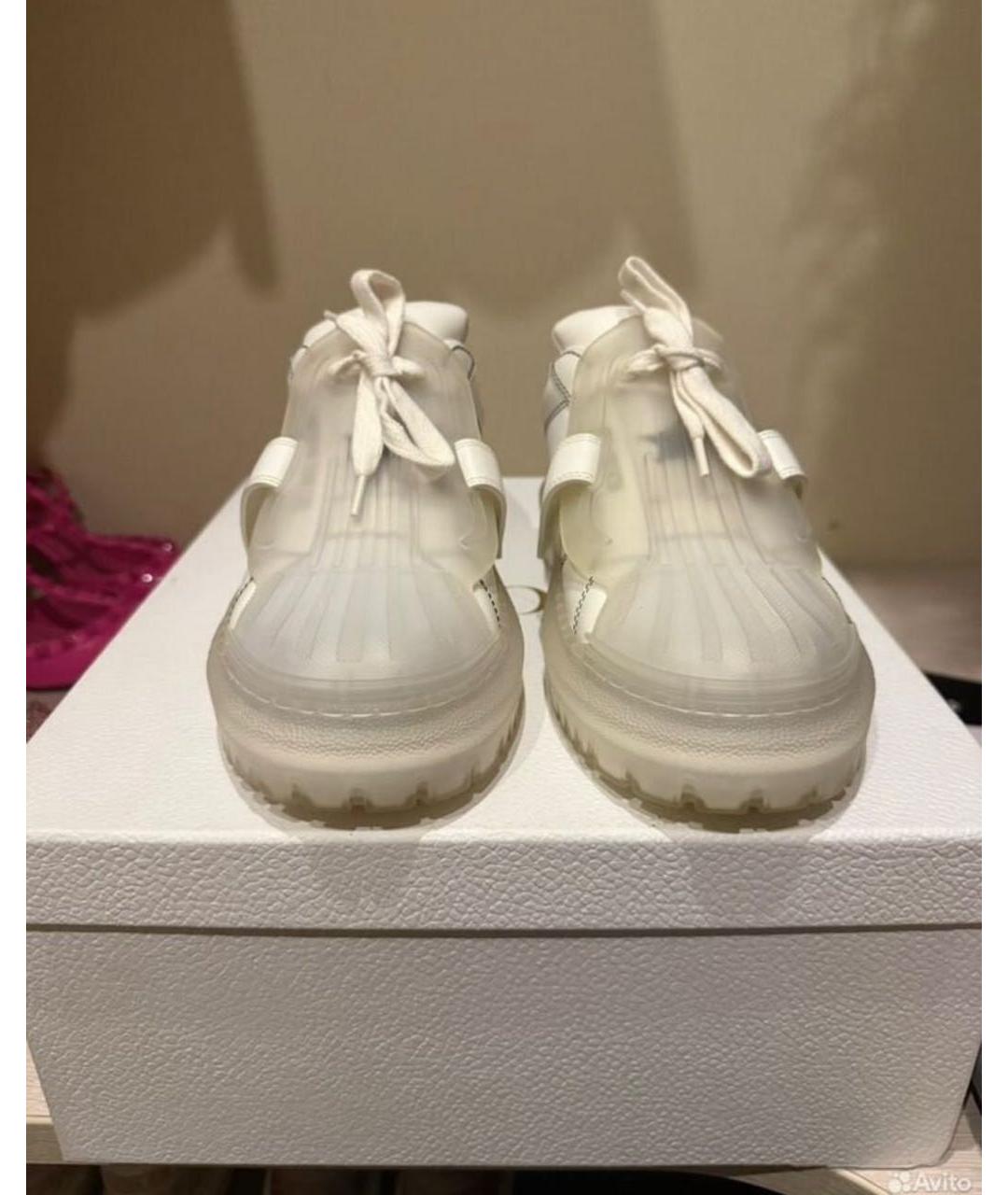 CHRISTIAN DIOR Белые кожаные кроссовки, фото 2