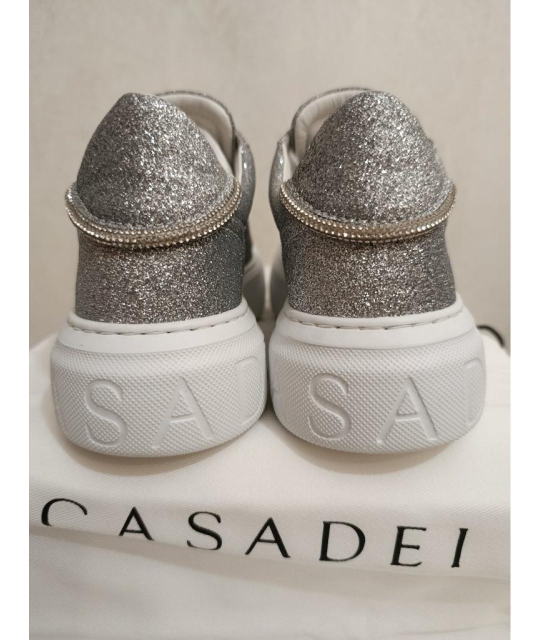 CASADEI Серебряные кеды, фото 4