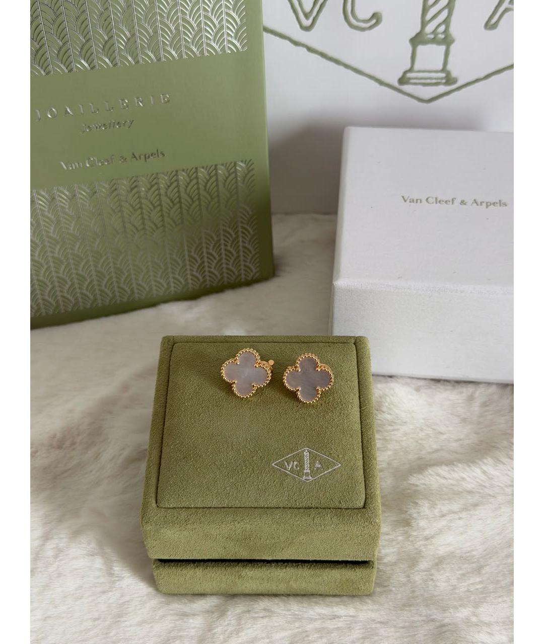 VAN CLEEF & ARPELS Золотые серьги из желтого золота, фото 2