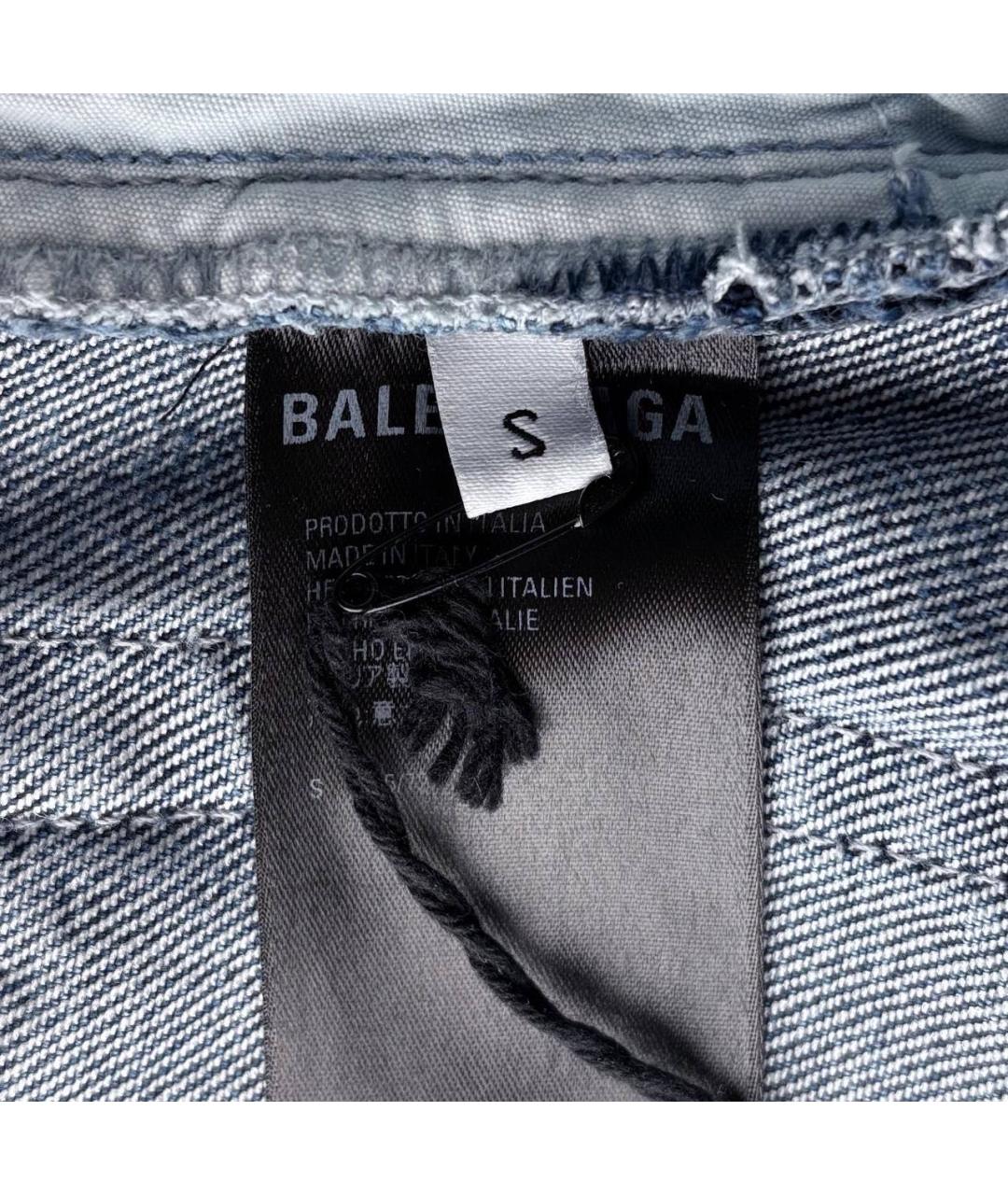 BALENCIAGA Синие хлопковые джинсы, фото 7