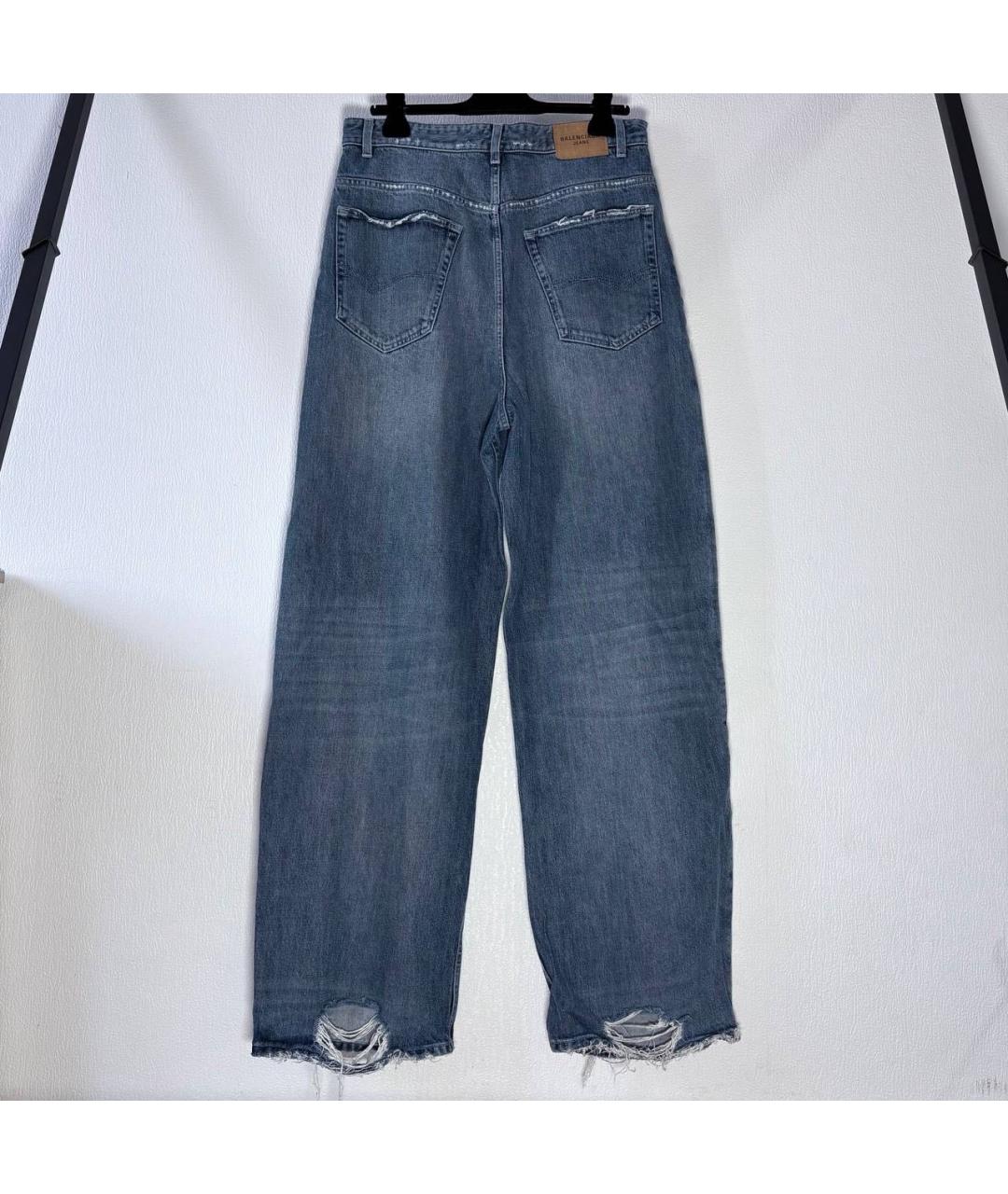 BALENCIAGA Синие хлопковые джинсы, фото 2