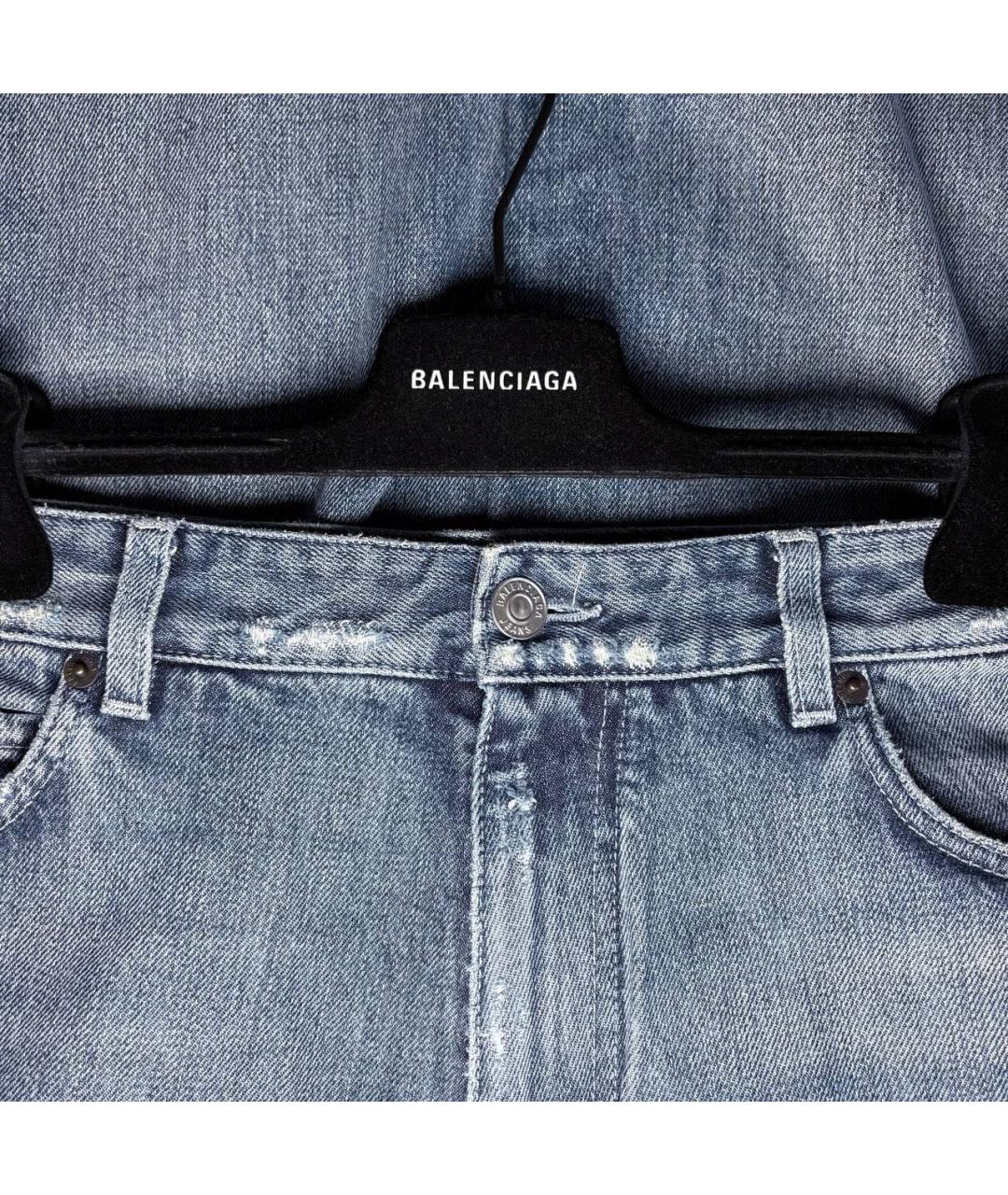 BALENCIAGA Синие хлопковые джинсы, фото 6