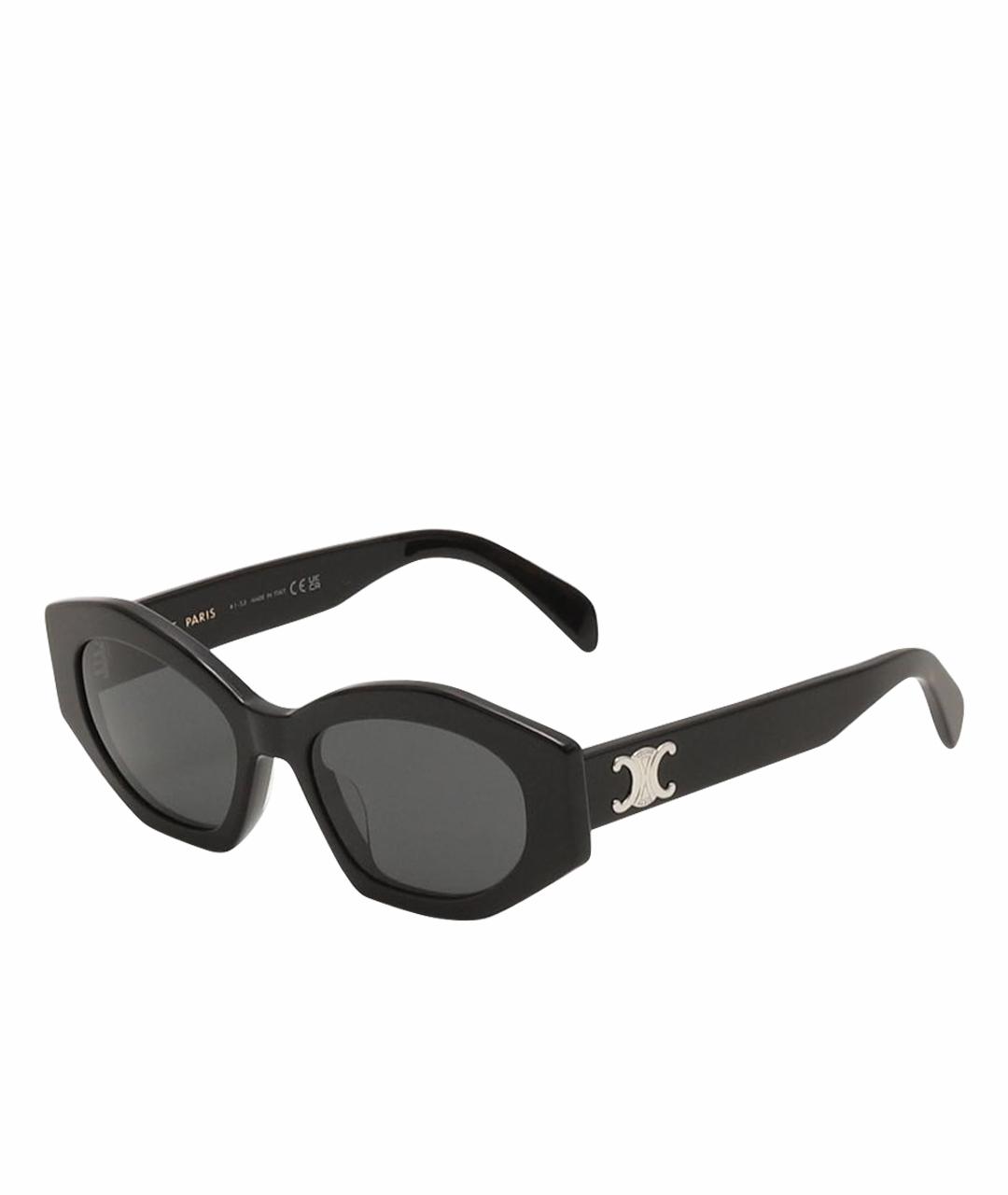 CELINE Черные пластиковые солнцезащитные очки, фото 1