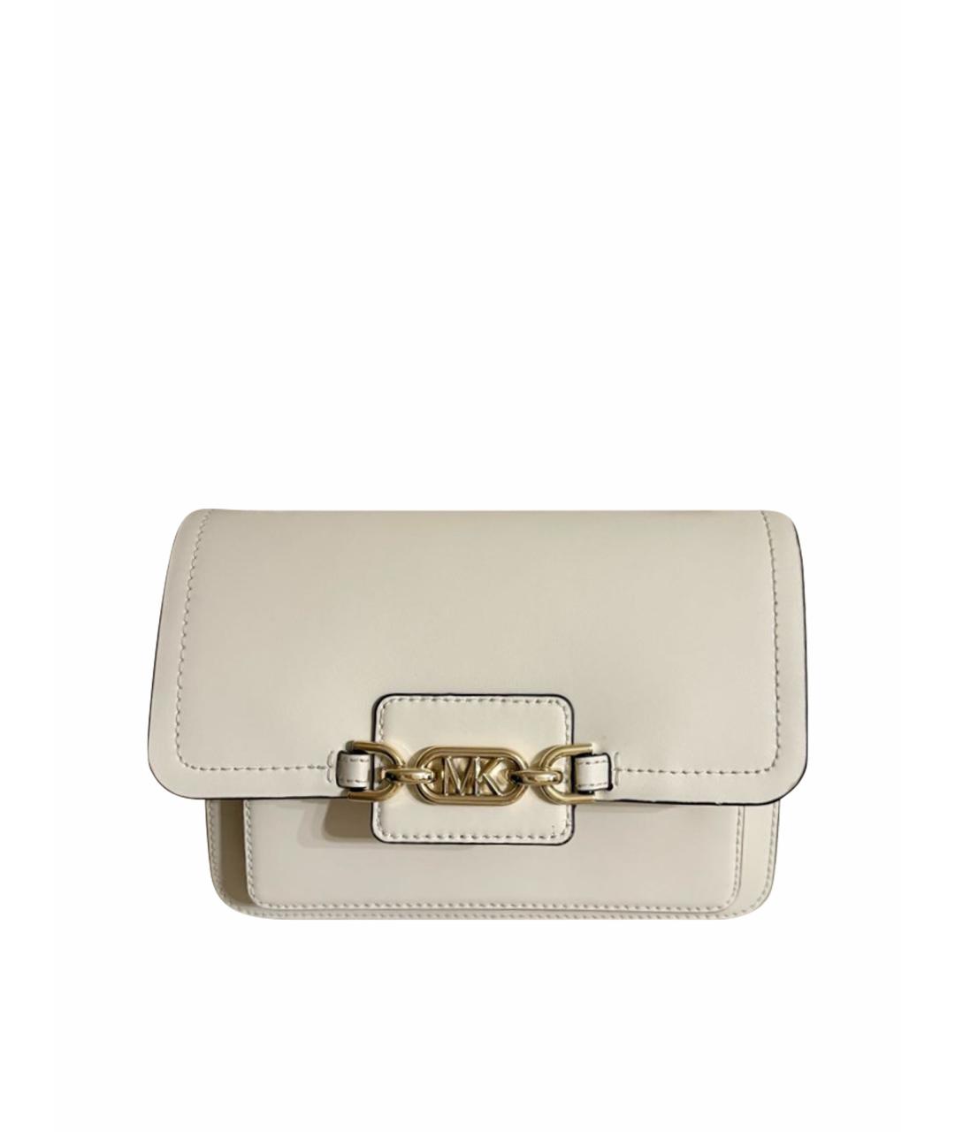 MICHAEL KORS Бежевая кожаная сумка через плечо, фото 1