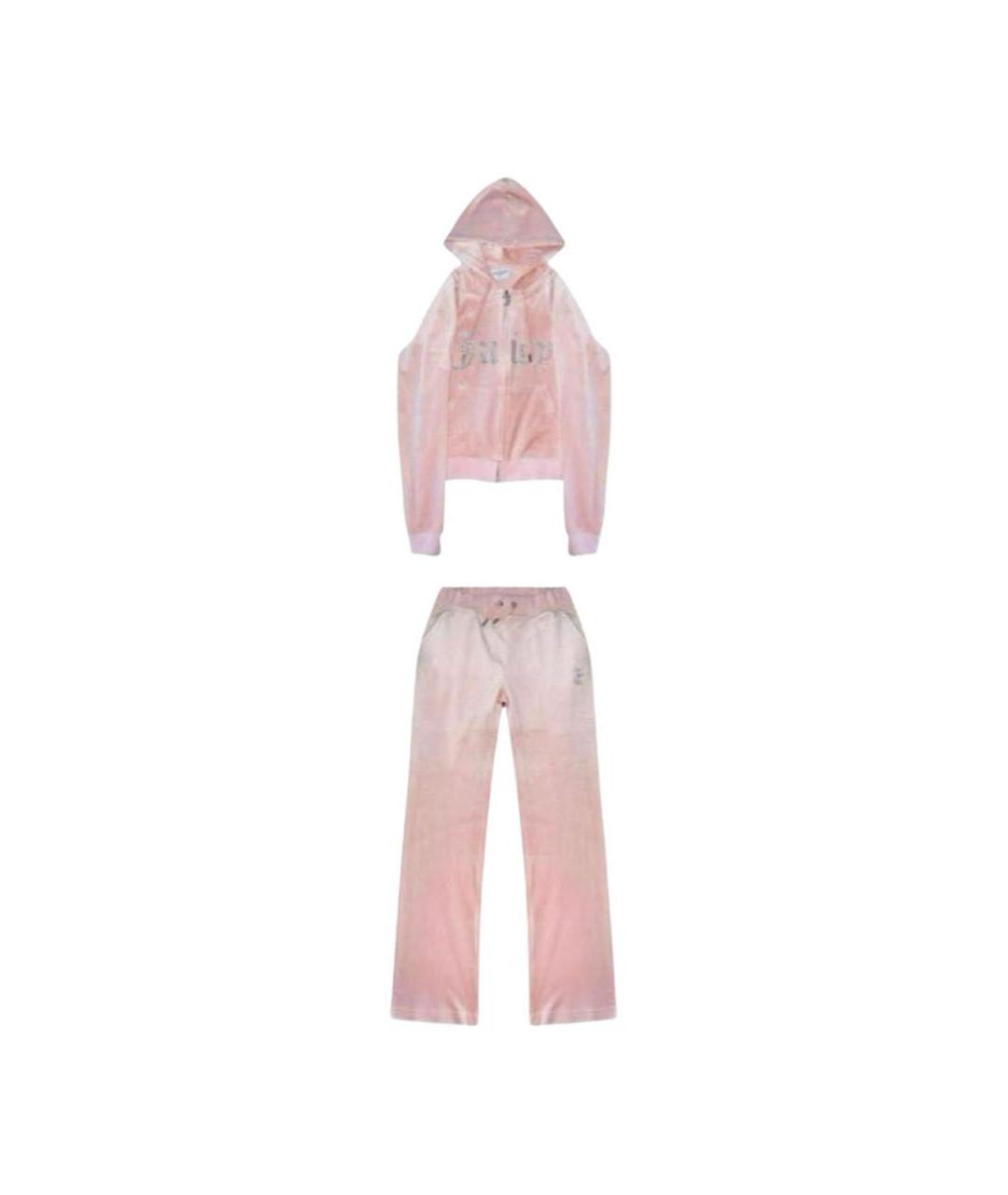 JUICY COUTURE Коралловый велюровый спортивные костюмы, фото 9