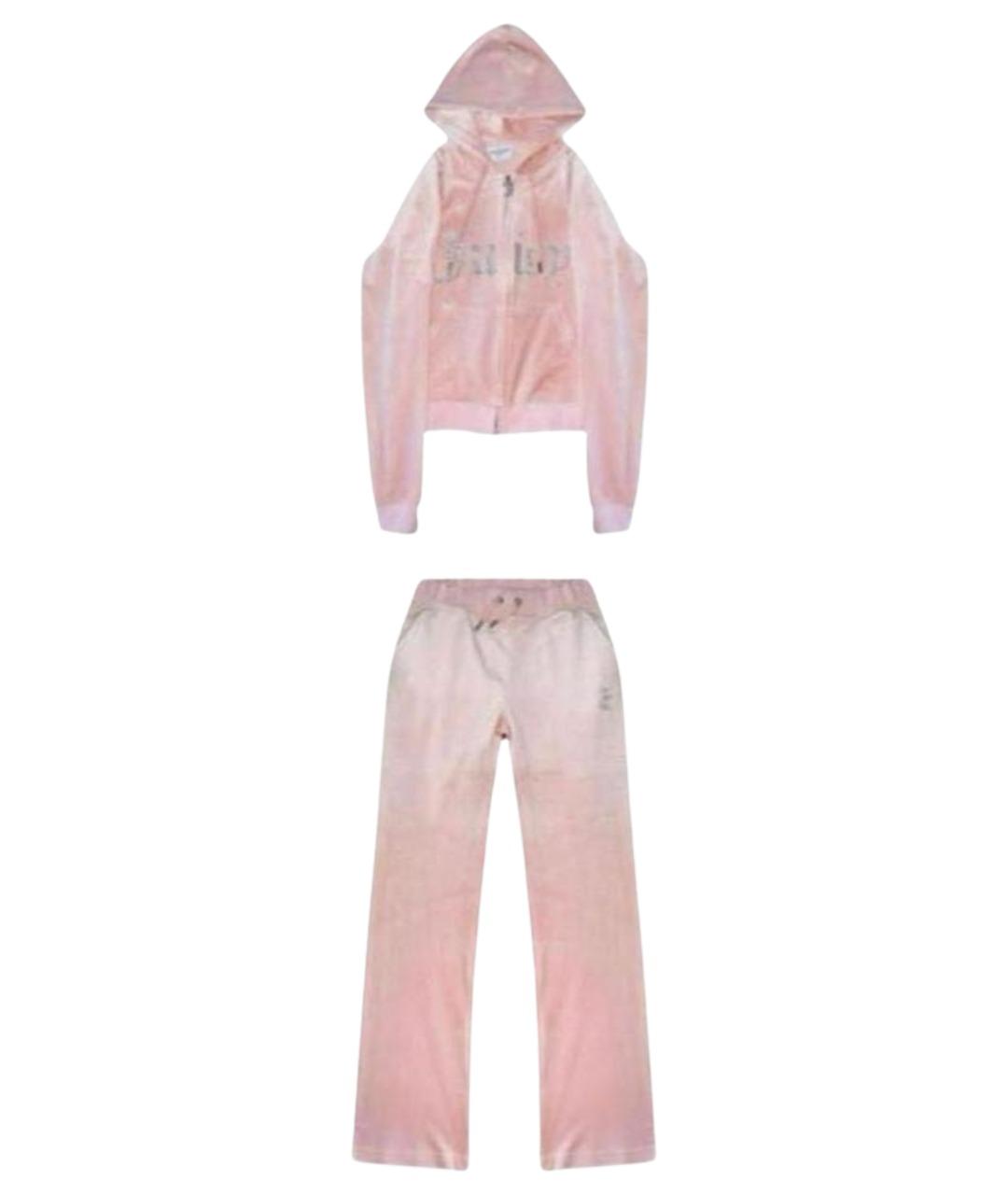 JUICY COUTURE Коралловый велюровый спортивные костюмы, фото 1