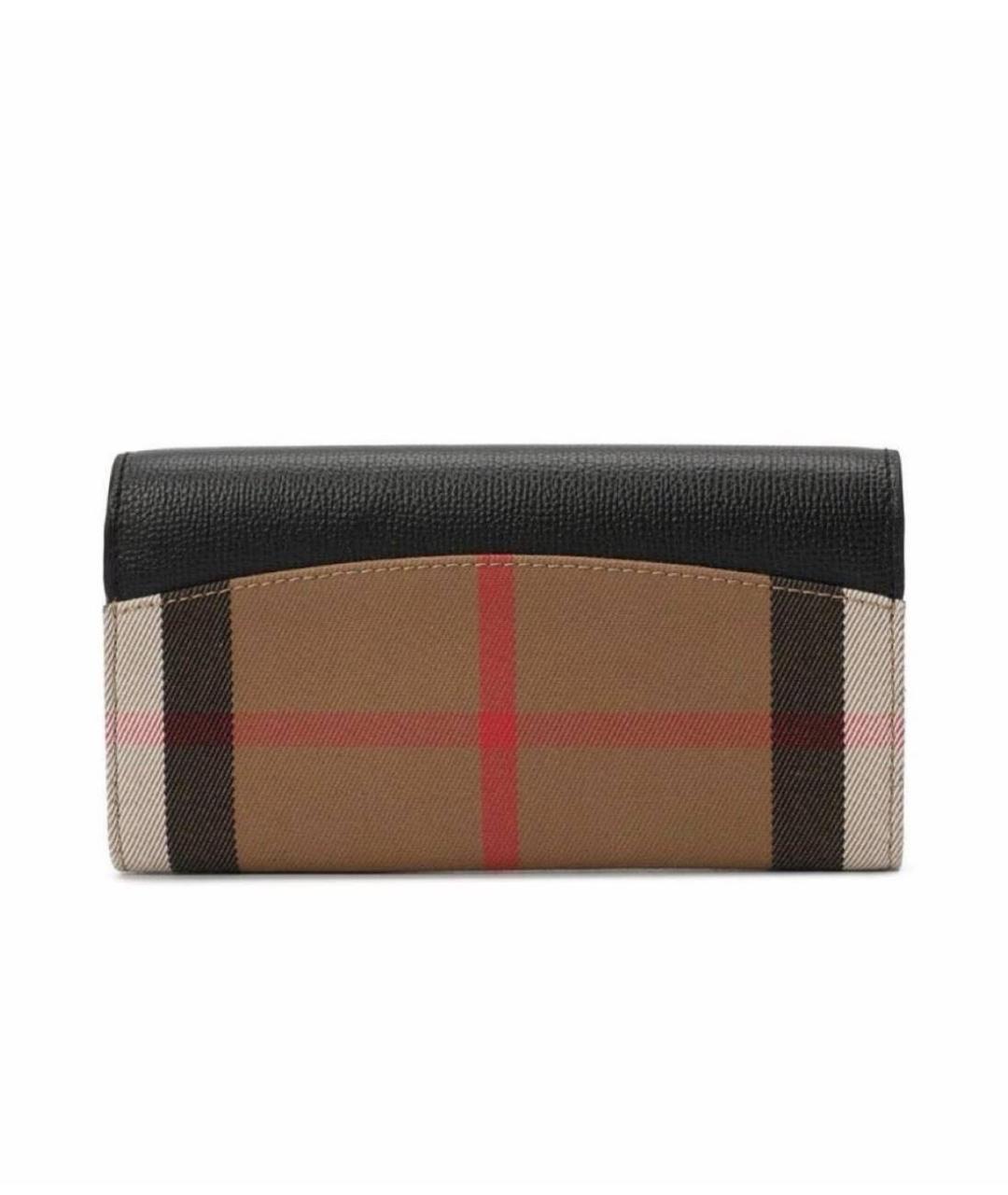 BURBERRY Черный кожаный кошелек, фото 2
