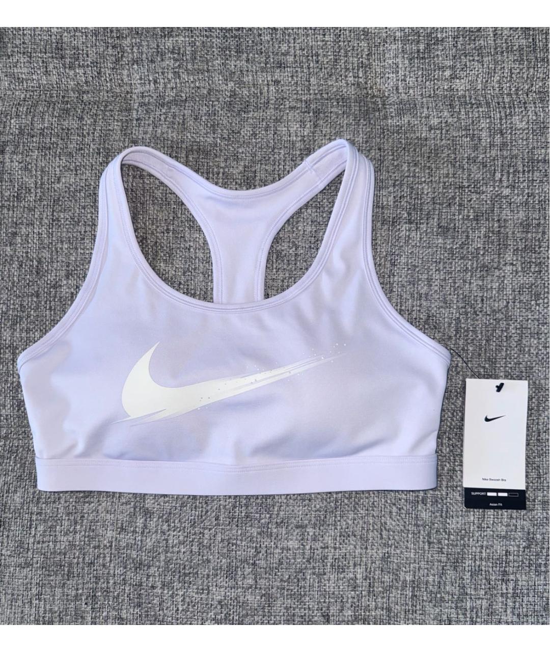 NIKE Белая полиэстеровая майка, фото 8