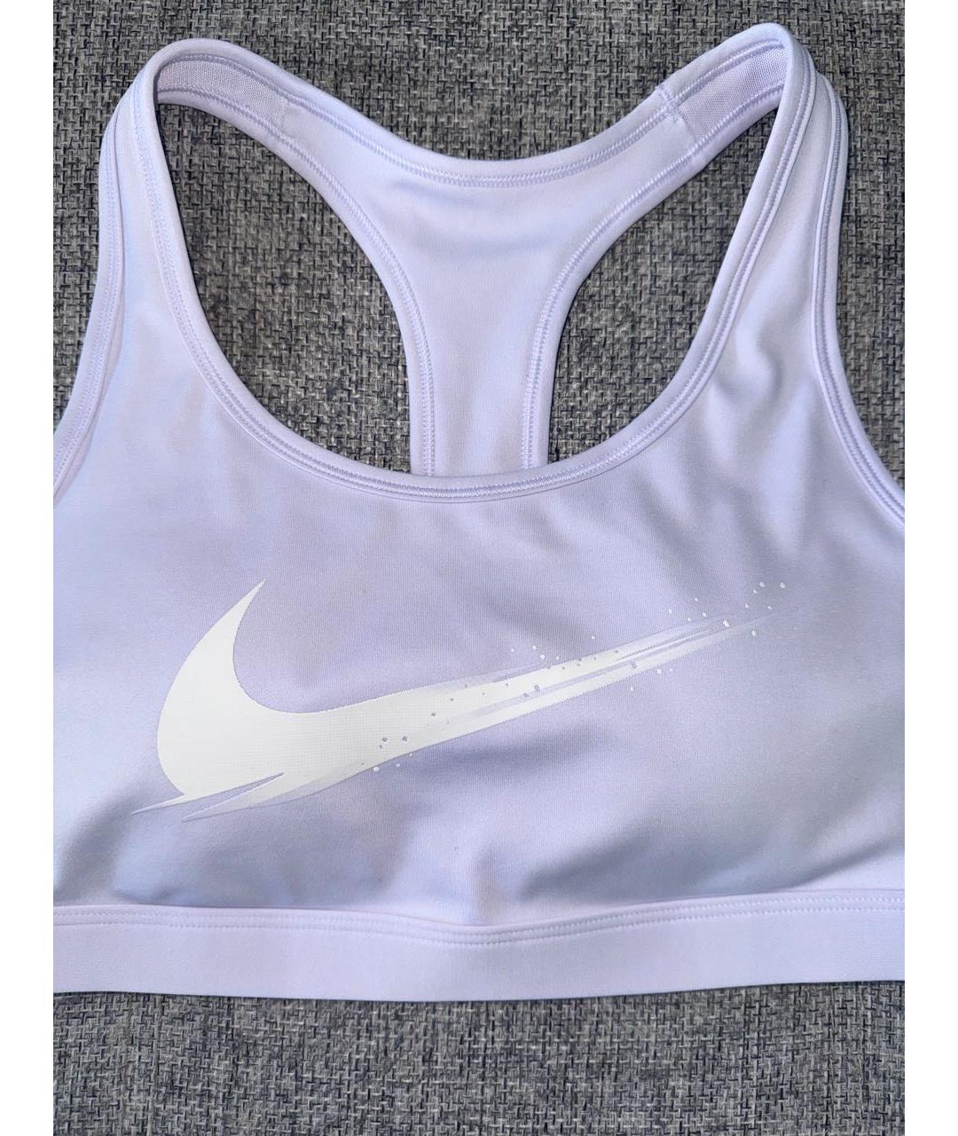 NIKE Белая полиэстеровая майка, фото 3