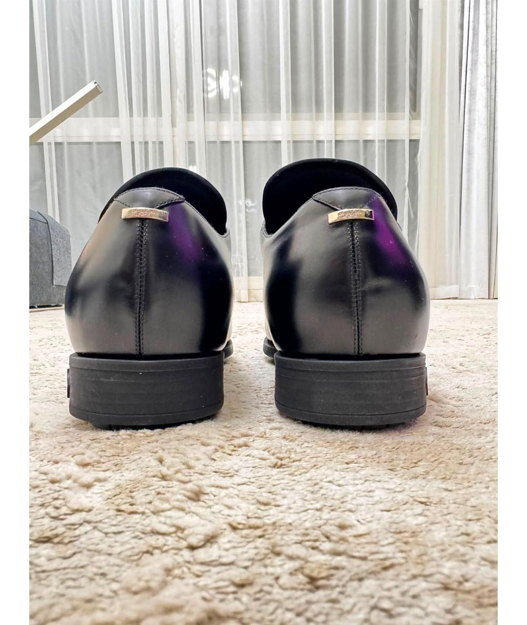 LOUIS VUITTON Черные кожаные туфли, фото 4
