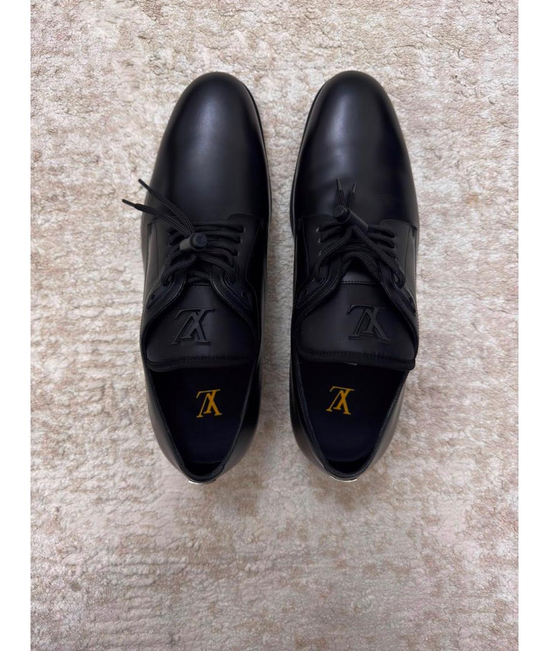 LOUIS VUITTON Черные кожаные туфли, фото 3