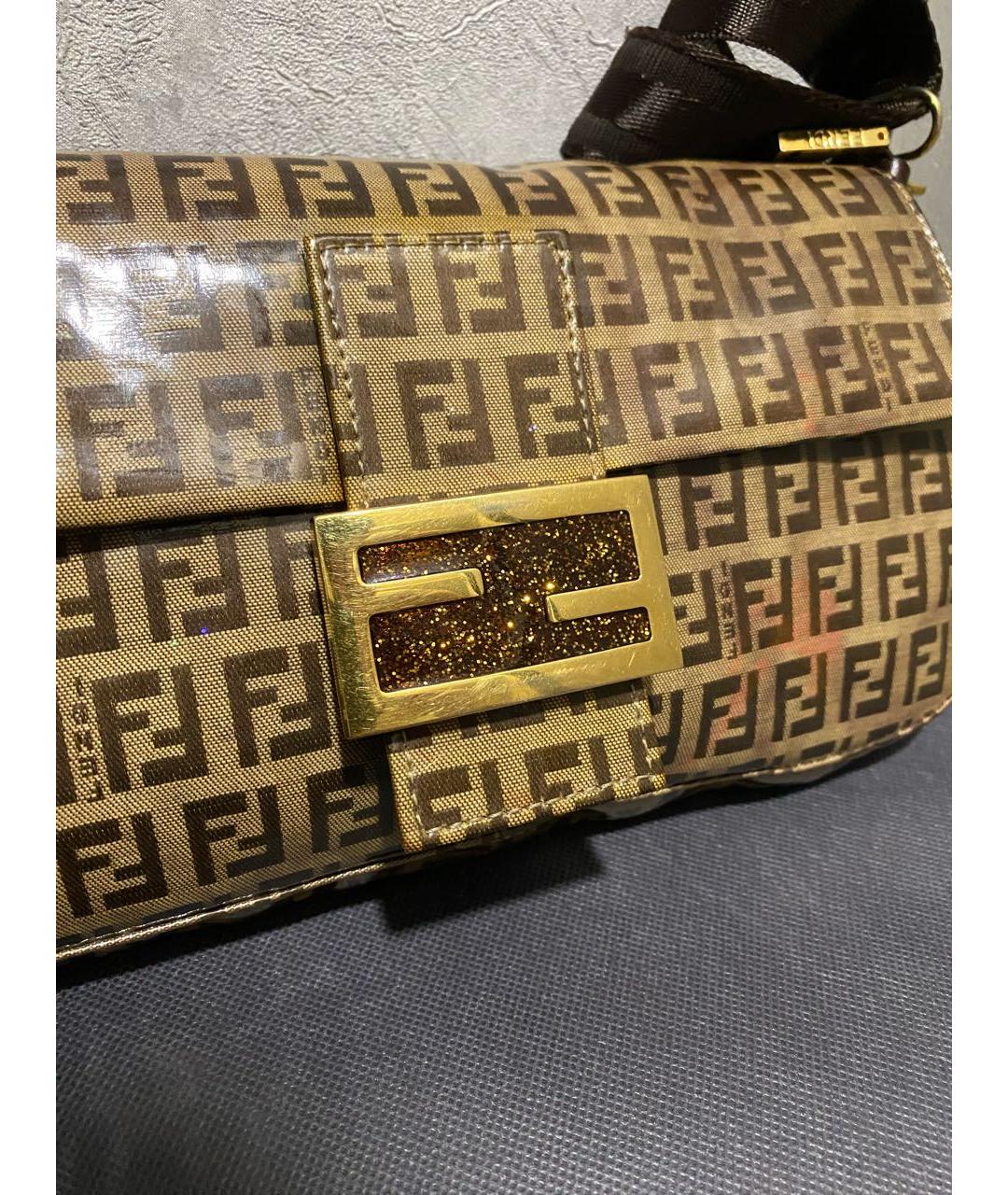 FENDI Бежевая сумка через плечо, фото 3