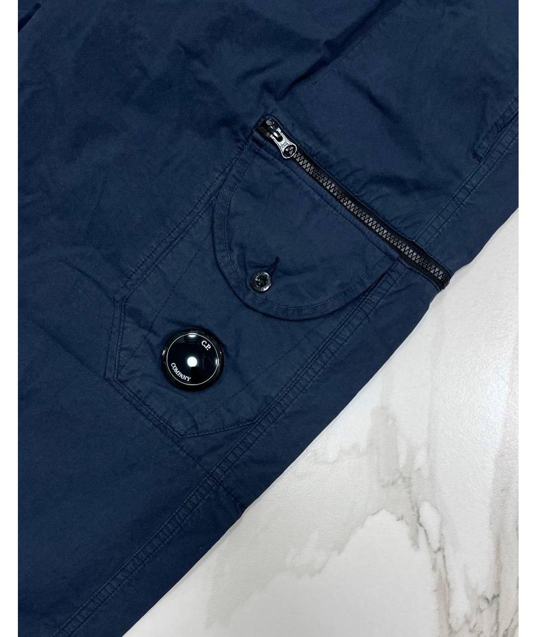 CP COMPANY Синие хлопковые повседневные брюки, фото 2