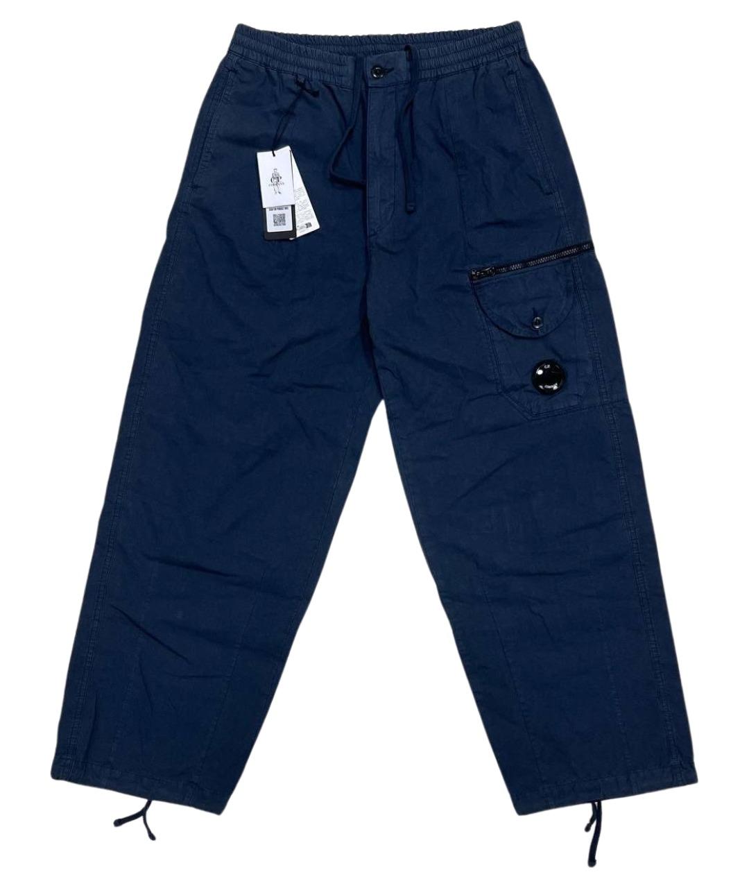 CP COMPANY Синие хлопковые повседневные брюки, фото 1
