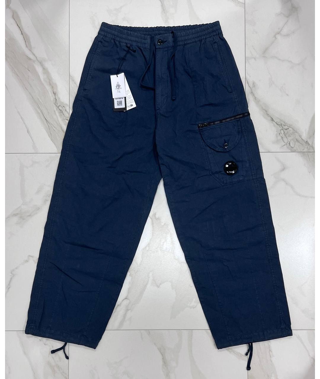 CP COMPANY Синие хлопковые повседневные брюки, фото 7