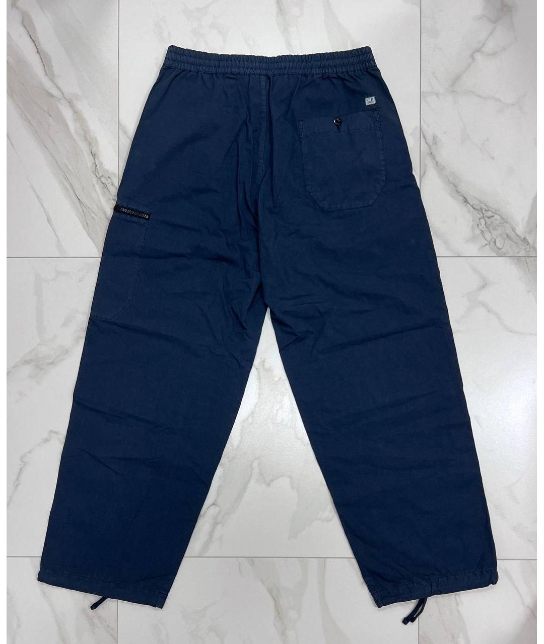 CP COMPANY Синие хлопковые повседневные брюки, фото 3