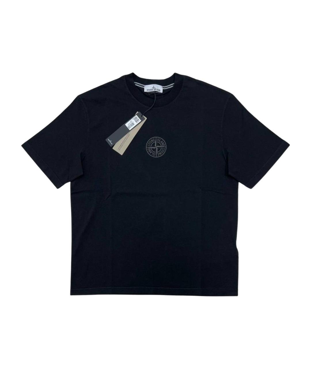 STONE ISLAND Черная футболка, фото 1