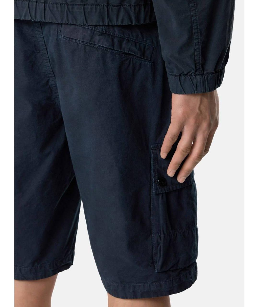 STONE ISLAND Темно-синие шорты, фото 7