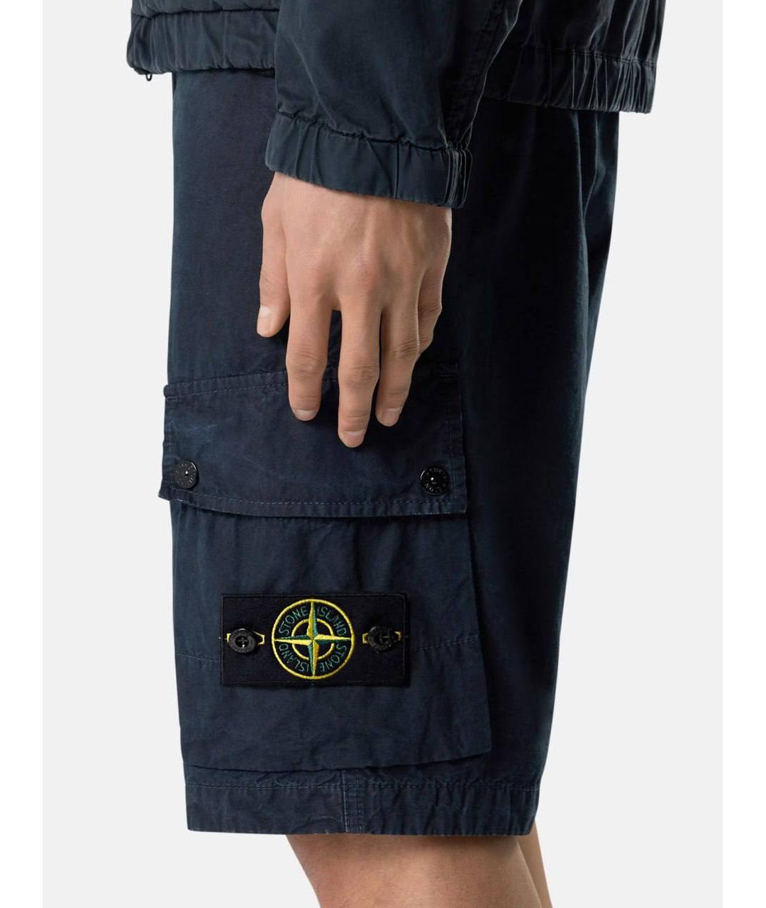 STONE ISLAND Темно-синие шорты, фото 6