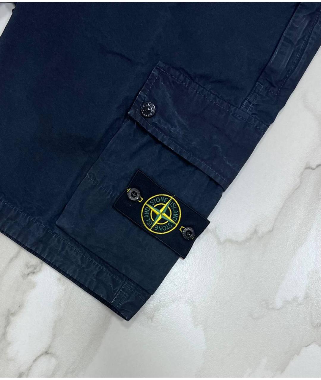STONE ISLAND Темно-синие шорты, фото 2