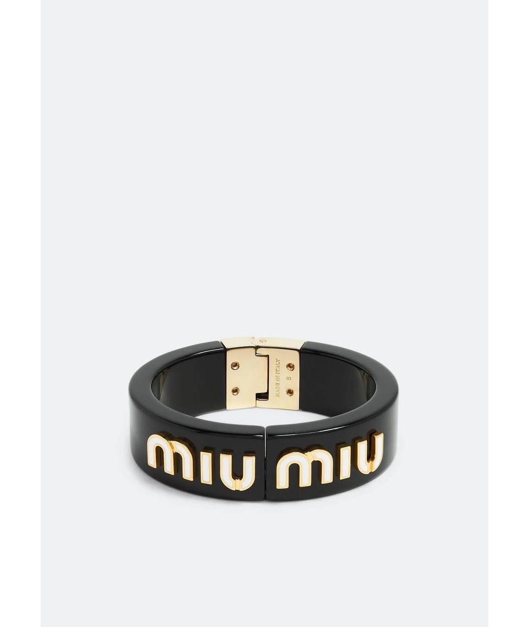 MIU MIU Черный браслет, фото 5